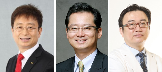 왼쪽부터 민경호 원장, 황재홍 이사, 이재용 이사