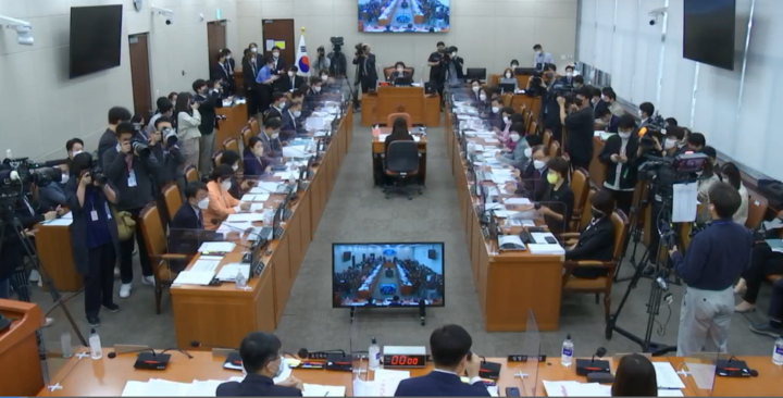 10월 5일 오전 윤석열 정부 들어 첫 국회 보건복지위원회 국정감사가 시작됐다.<국회 제공>