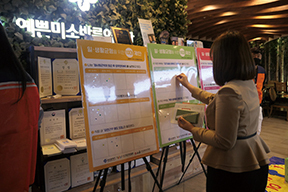 강소기업에 선정된 치과에서 직원 대상 직장 교육을 실시하고 있다.<서면예쁜미소바른이치과 제공>