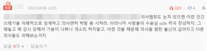 온라인 커뮤니티 댓글 캡처<네이트 제공>