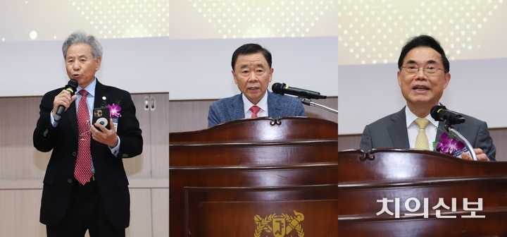 이날 행사에는 소진문(16회)·김병찬(29회)·안창영(32회) 동문이 ‘자랑스러운 서울대 치과인 동문상’을 수상했다.