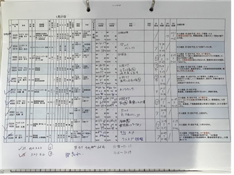 당일 방문 진료 대상자 및 치료 계획표