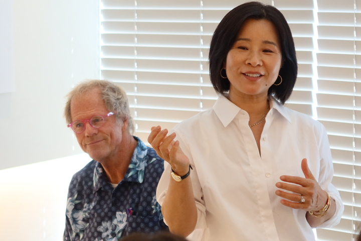 Dr. Darick Nordstrom(사진 위)과 Dr. Mona moy(사진 아래)가 강의하고 있다. <전수환 기자>