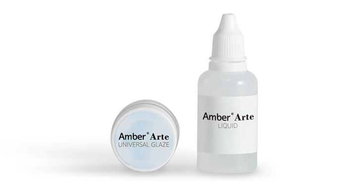 새로운 글레이즈 제품은 ‘Amber Arte Universal Glaze Paste’와 ‘Amber Arte Liquid’로 구성돼 있다. <하스 제공>