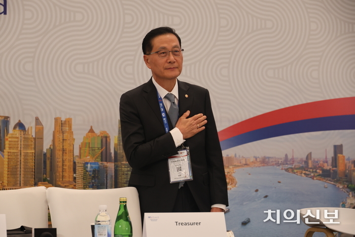 박영국 FDI 재정책임자가 차기 회장에 단독후보로 나와 최종 당선됐다. <이광헌 기자>