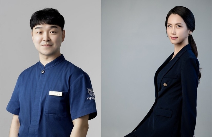 문홍열 원장(사진 왼쪽)과 황경미 이사 