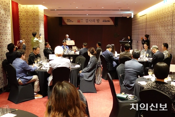 신흥은 지난 13일 제16회 SID(Seoul Implant Dentistry) 2025 감사의 밤을 열었다.<천민제 기자>