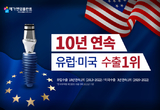 메가젠, 유럽·미국 임플란트 수출 1위 쾌거