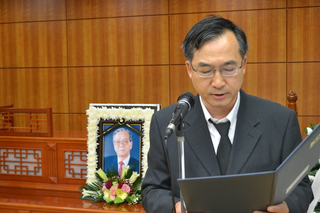 여환호 ICD 한국회 회장이 추도사를 낭독했다.